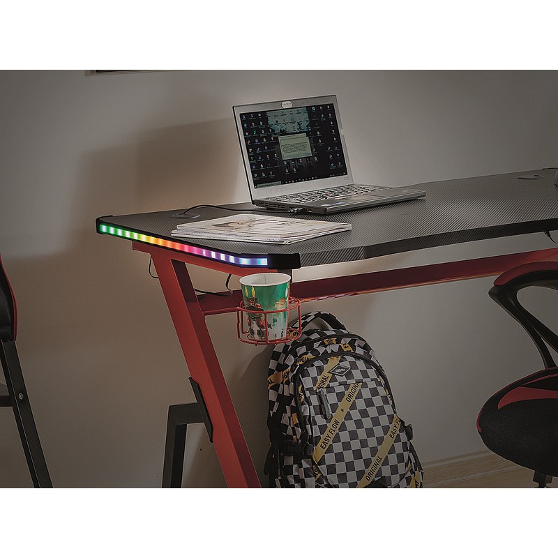 Biurko B-006 czerwono-czarne Signal