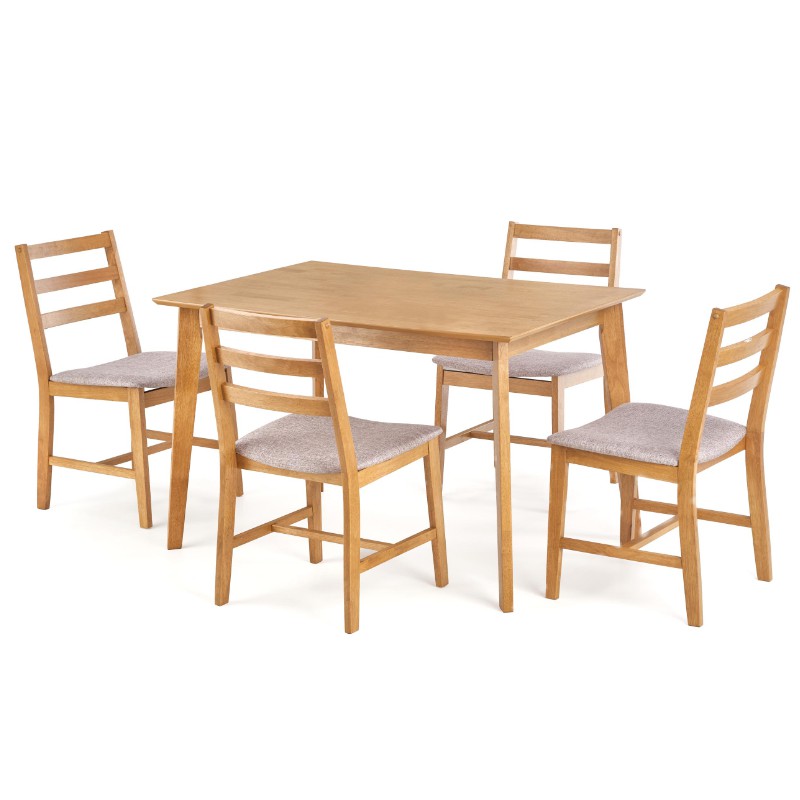 Stół z krzesłami 4szt. CORDOBA jasny dąb Halmar