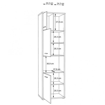 Regał L/P CHICORY CHRR711-M213 Forte