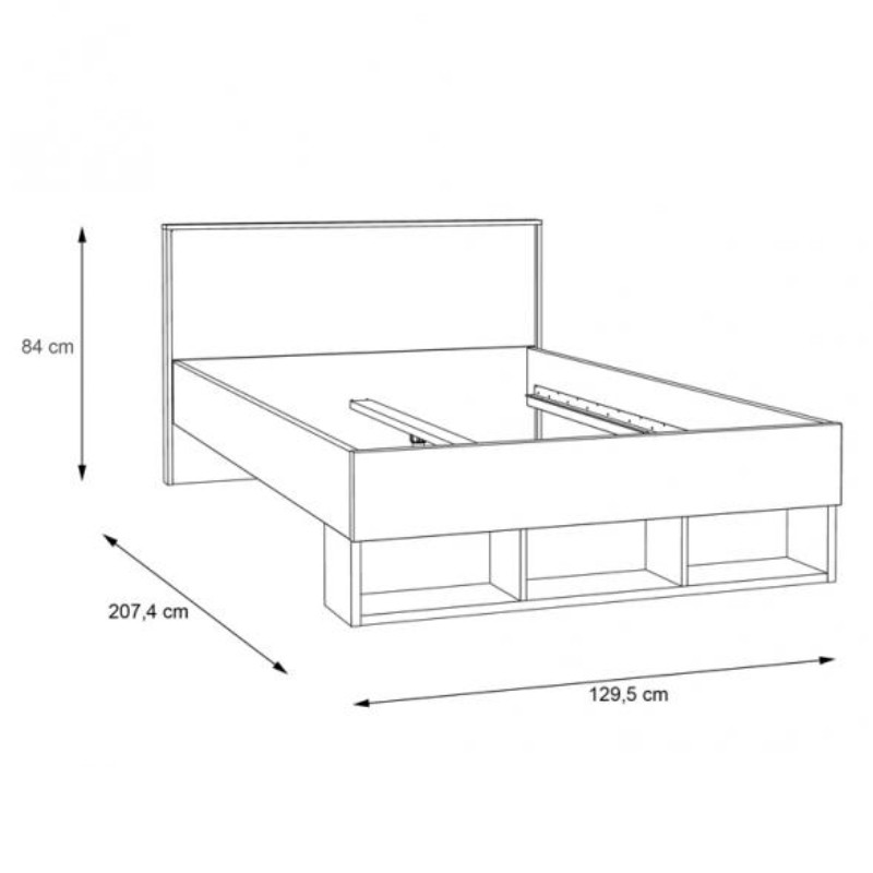 Łóżko młodzieżowe CHICORY CHRL121-M213 Forte