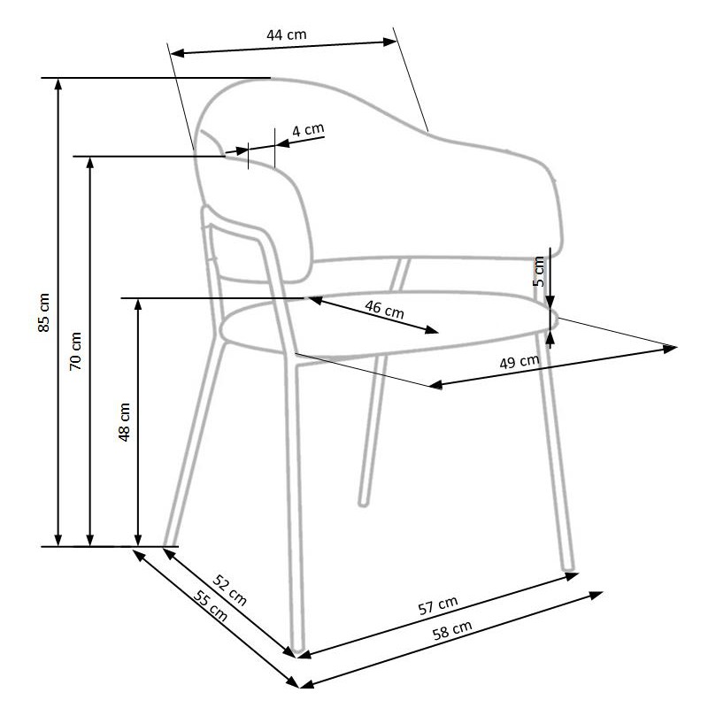 Krzesło do salonu K359 Halmar
