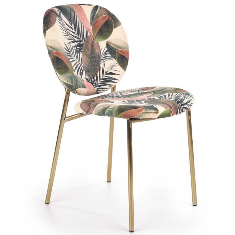 Krzesło tapicerowane K398 wielobarwne Halmar