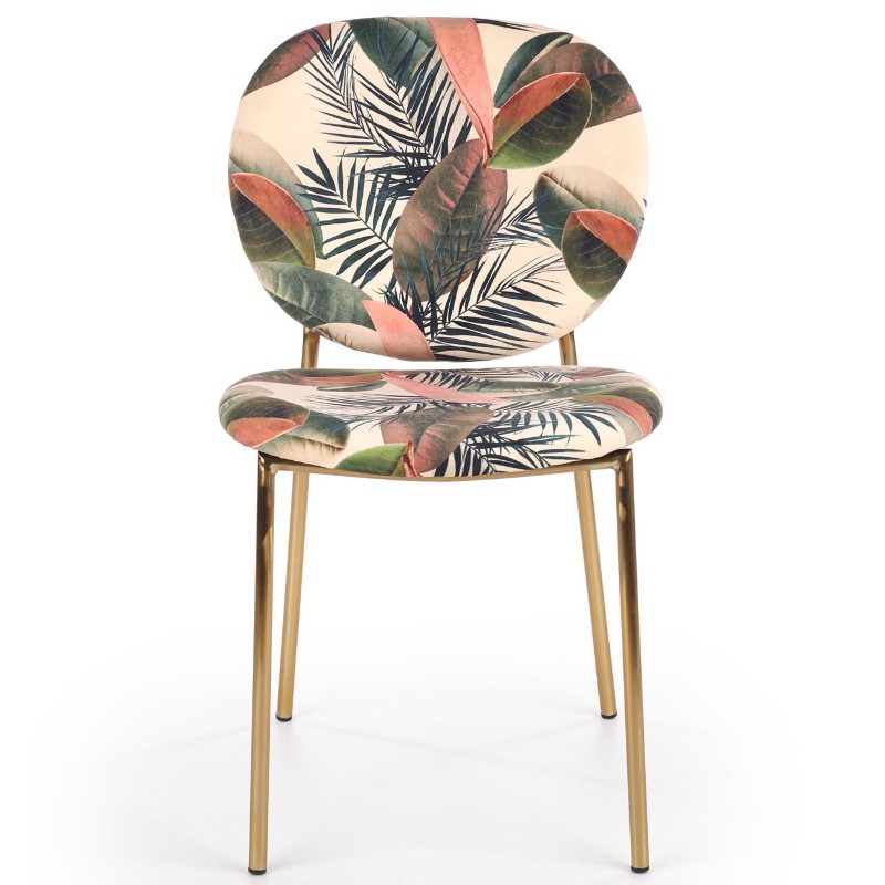 Krzesło tapicerowane K398 wielobarwne Halmar