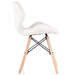 Krzesło tapicerowane białe K281 Halmar