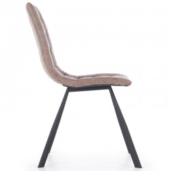 Krzesło tapicerowane brązowe K280 Halmar