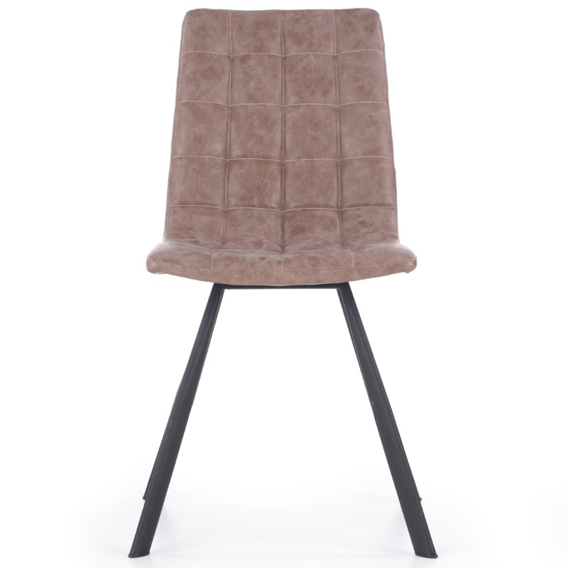 Krzesło tapicerowane brązowe K280 Halmar