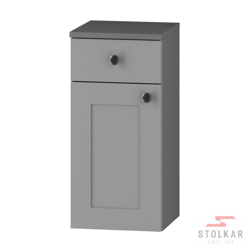 Szafka łazienkowa dolna SENJA SZARY MAT/SG D30S/1 P/L Z BLATEM Szafka łazienkowa dolna SENJA SZARY MAT/SG D30S/1 P/L Z BLATEM