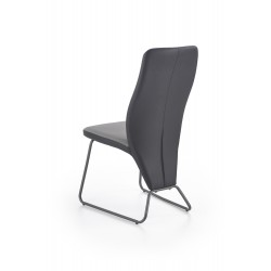 K300 krzesło tył - czarny, przód - popiel, stelaż - super grey