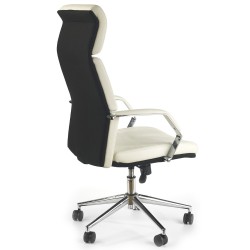 Fotel biurowy COSTA biało-czarny Halmar