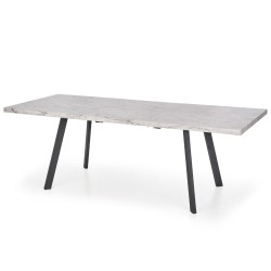 Stół rozkładany DALLAS marmur/czarny Halmar