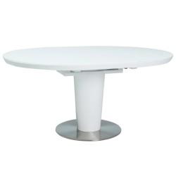 Stół rozkładany Orbit biały 120-160cm Signal