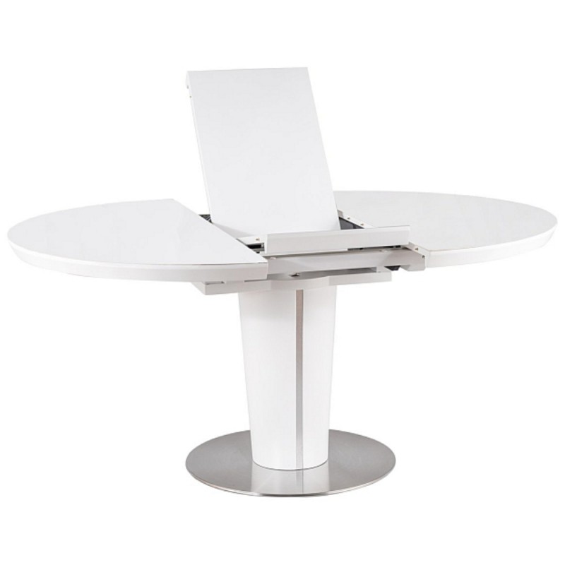 Stół rozkładany Orbit biały 120-160cm Signal