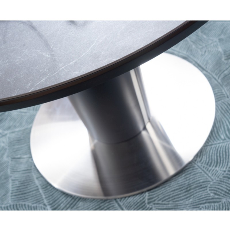Stół rozkładany Orbit ceramic szary marmur 120-160cm Signal