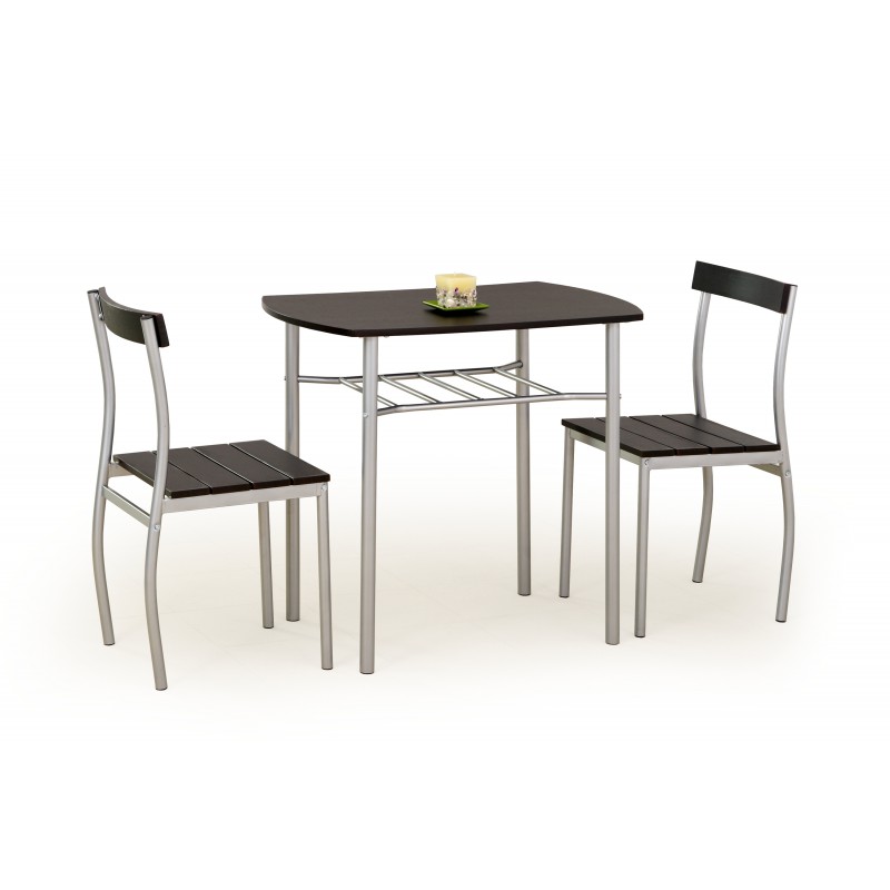 LANCE zestaw stół + 2 krzesła wenge LANCE zestaw stół + 2 krzesła wenge