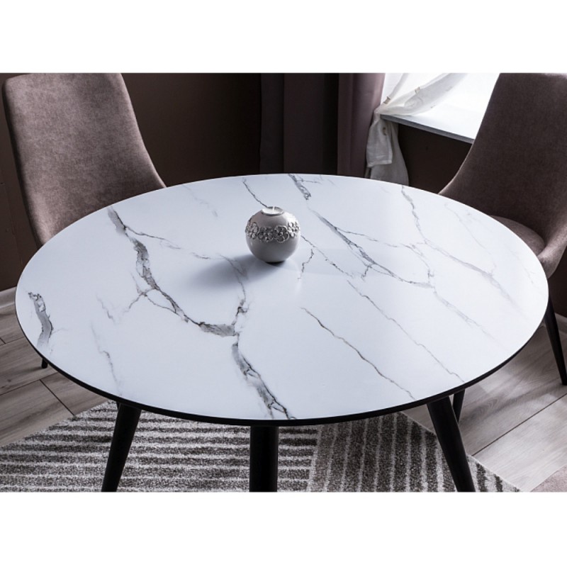Stół okrągły Ideal marmur fi100cm Signal