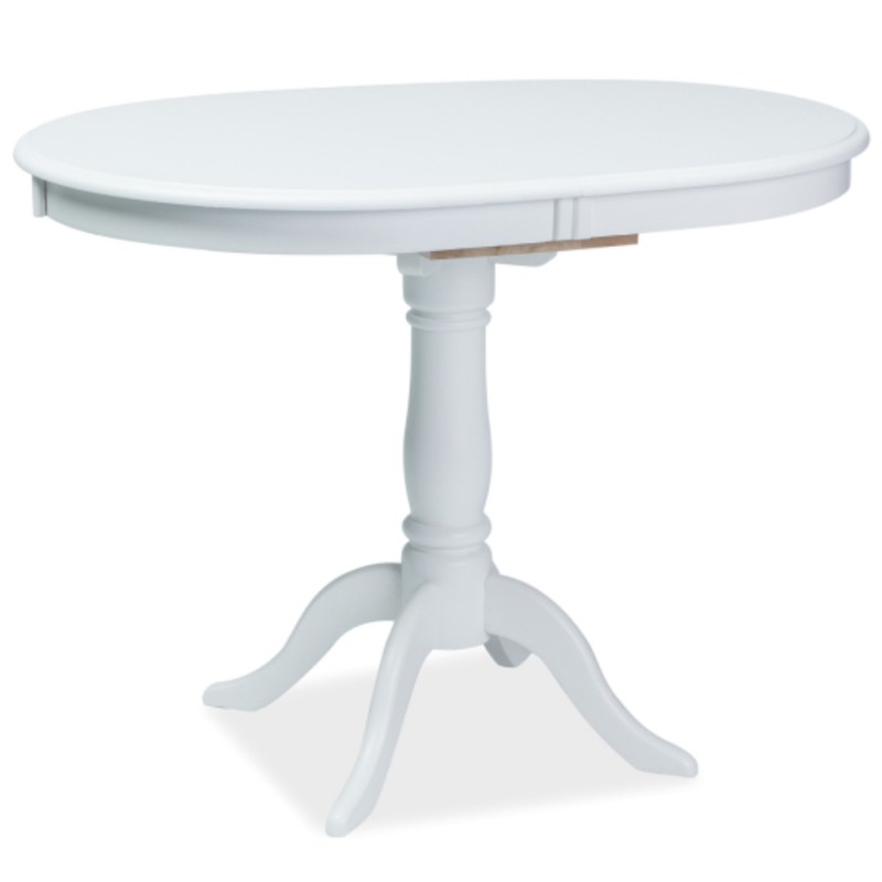 Stół rozkładany Dello biały 100-129x70cm Signal