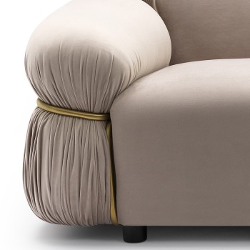 Sofa Cassandra 3 velvet szara Signal