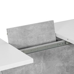 Stół rozkładany Syriusz IN 120-160x80 cm efekt betonu Signal