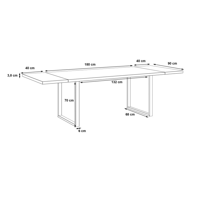 Stół TABLES TBLT483-C826 Forte