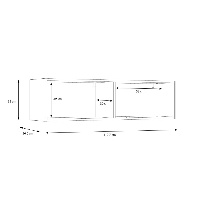 Szafka wisząca TACJUS TXCH011-C605 Forte
