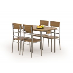NATAN zestaw stół + 4 krzesła 