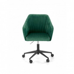 Fotel obrotowy FRESCO ciemny zielony velvet Halmar