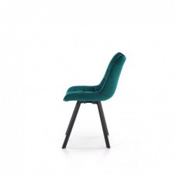 Krzesło metalowe K332 nogi - czarne siedzisko - turkusowy Halmar