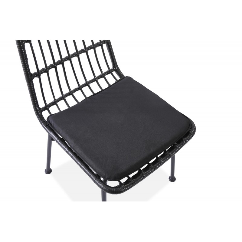 Krzesło metalowe K401 czarny / popielaty Halmar