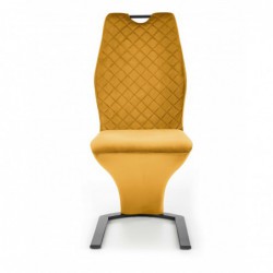 Krzesło metalowe K442 musztardowy Halmar