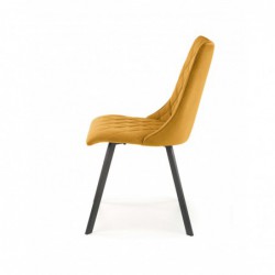 Krzesło metalowe K450 musztardowy Halmar