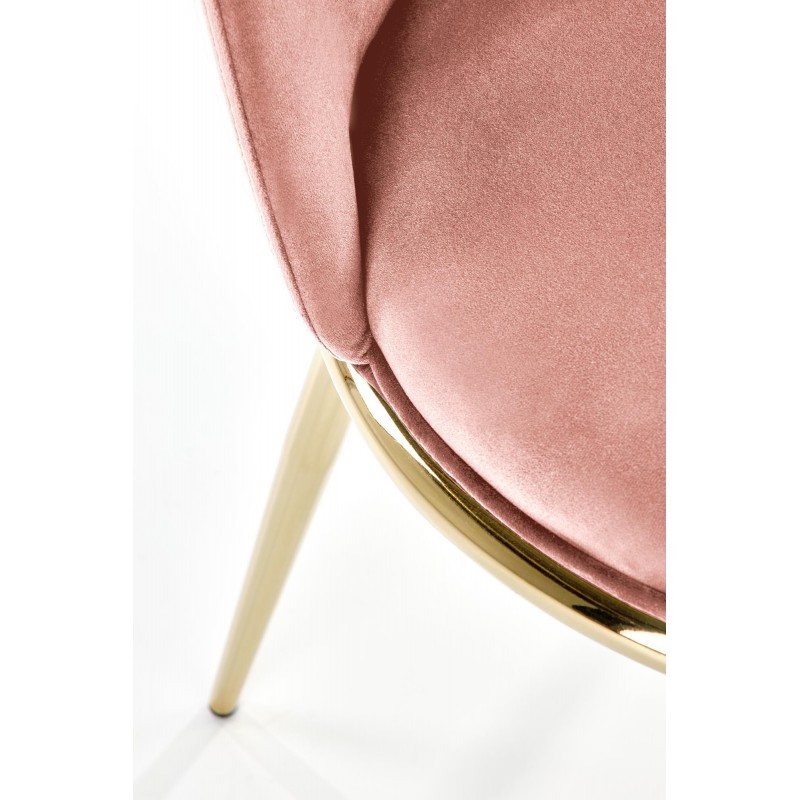 Krzesło metalowe K460 różowy Halmar