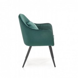 Krzesło metalowe K464 ciemny zielony Halmar