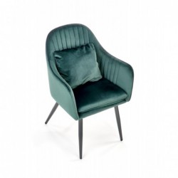Krzesło metalowe K464 ciemny zielony Halmar