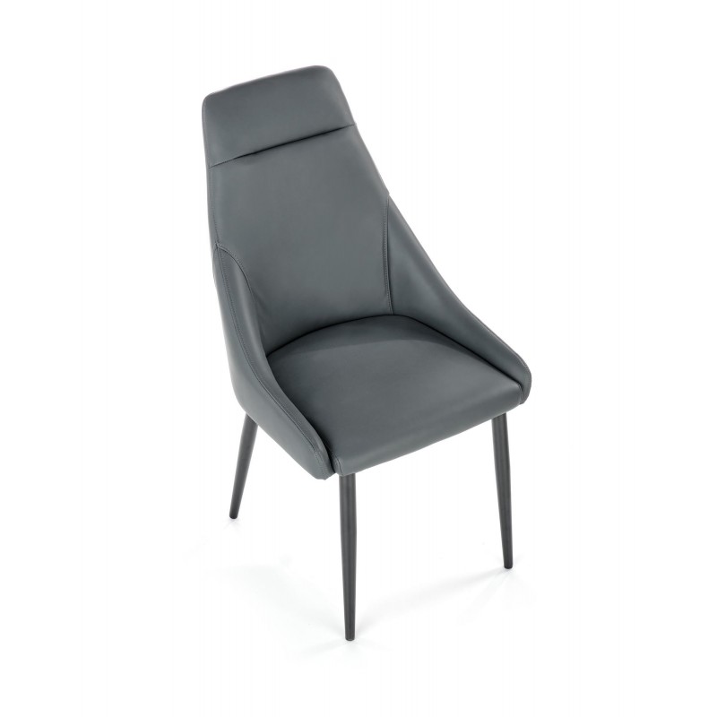 Krzesło metalowe K465 ciemny popiel Halmar