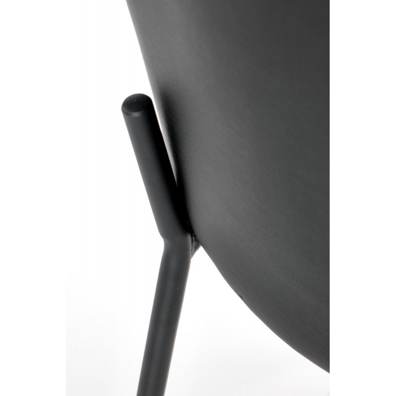 Krzesło metalowe K471 popiel/czarny Halmar
