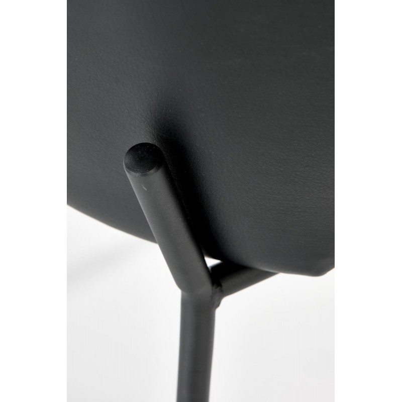 Krzesło metalowe K471 popiel/czarny Halmar