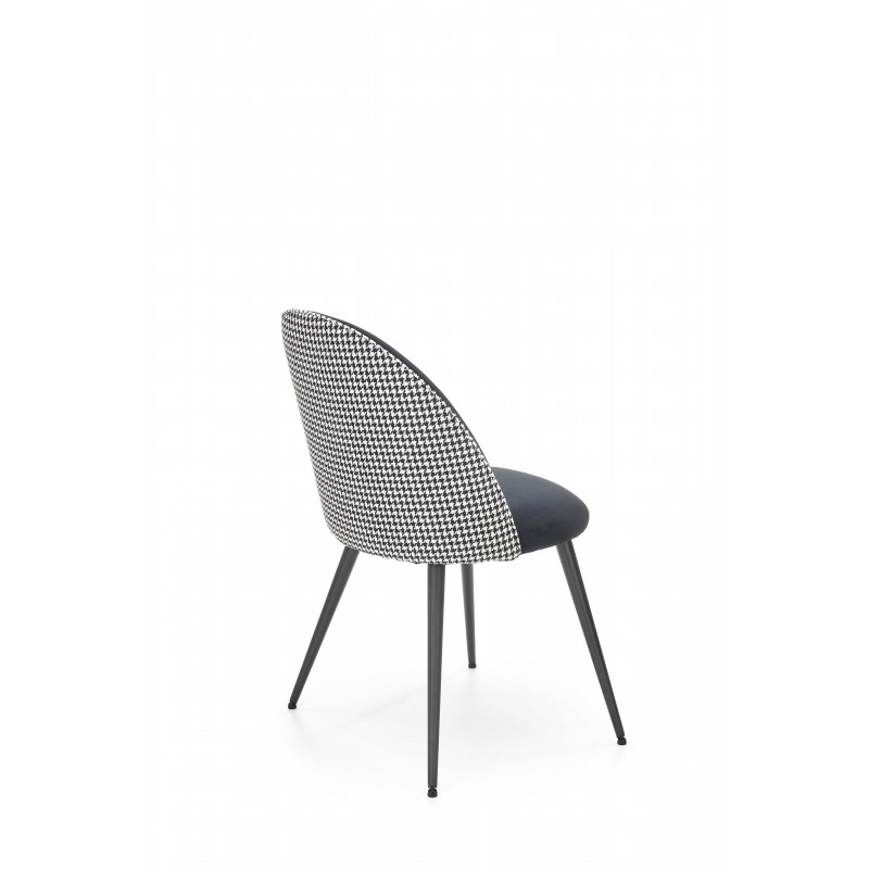 Krzesło metalowe K478 czarny - biały Halmar