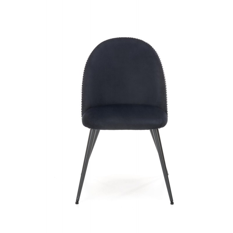 Krzesło metalowe K478 czarny - biały Halmar