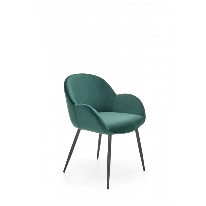 Krzesło metalowe K480 ciemny zielony Halmar