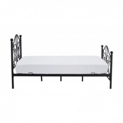 Łóżko PANAMA 120 cm metalowe czarny Halmar