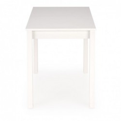 Stół rozkładany GINO blat - biały nogi - biały Halmar