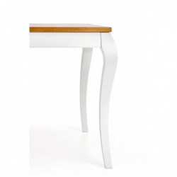 Stół rozkładany WINDSOR 160-240x90x76 cm kolor ciemny dąb/biały Halmar