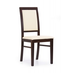 SYLWEK1 krzesło ciemny orzech, ecoskóra /CAYENNE1112 