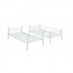 BUNKY łóżko piętrowe / opcja dwóch łóżek pojedynczych 90, biały Halmar
