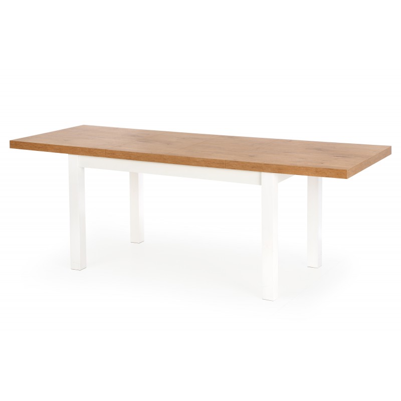 Stół rozkładany TIAGO dąb lancelot/biały Halmar