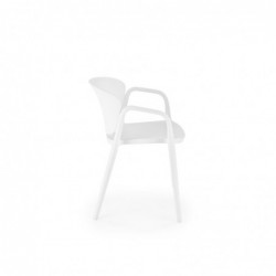 K491 krzesło plastik biały Halmar