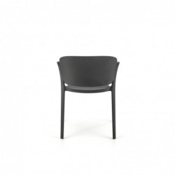 K491 krzesło plastik czarny...