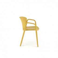 K491 krzesło plastik musztardowy Halmar