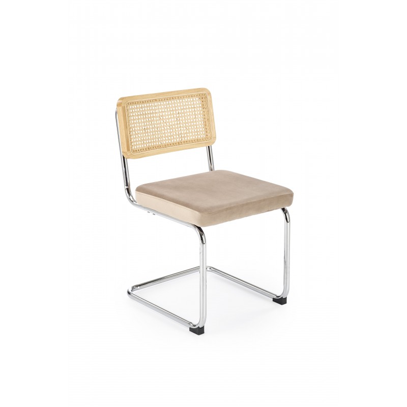 K504 krzesło beżowy / naturalny Halmar