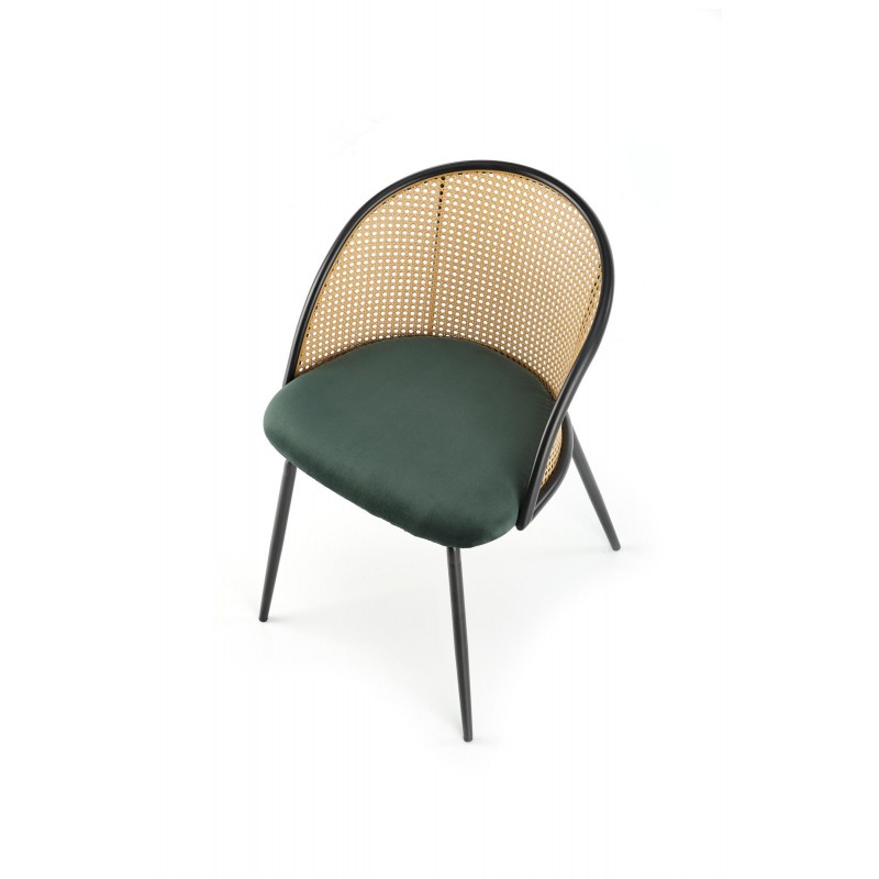 K508 krzesło ciemny zielony Halmar